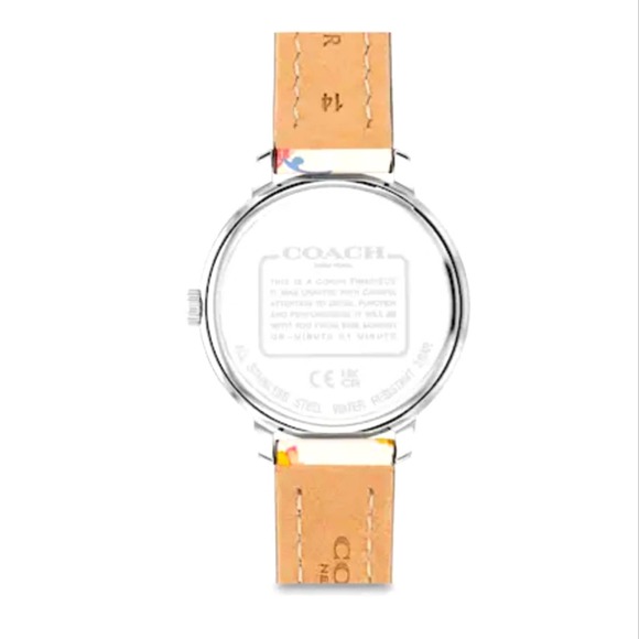 COACH 32MM MYSTICAL FLORAL PRINT WATCH "RAYDEN" WATER RESISTANT - Picture 3 of 3